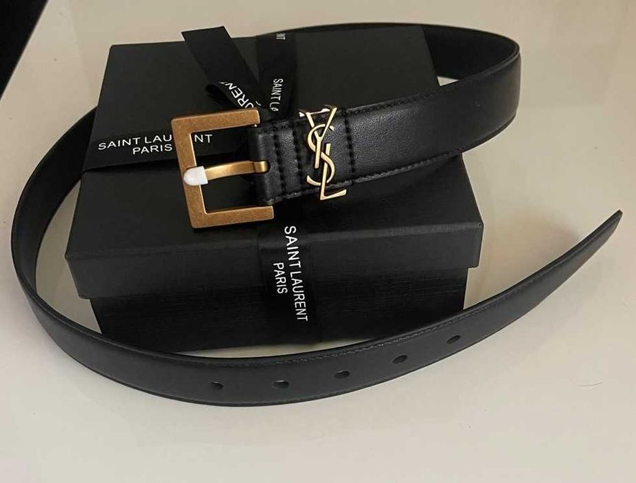 Pas Premium w pudełku czarny saint  Ys l