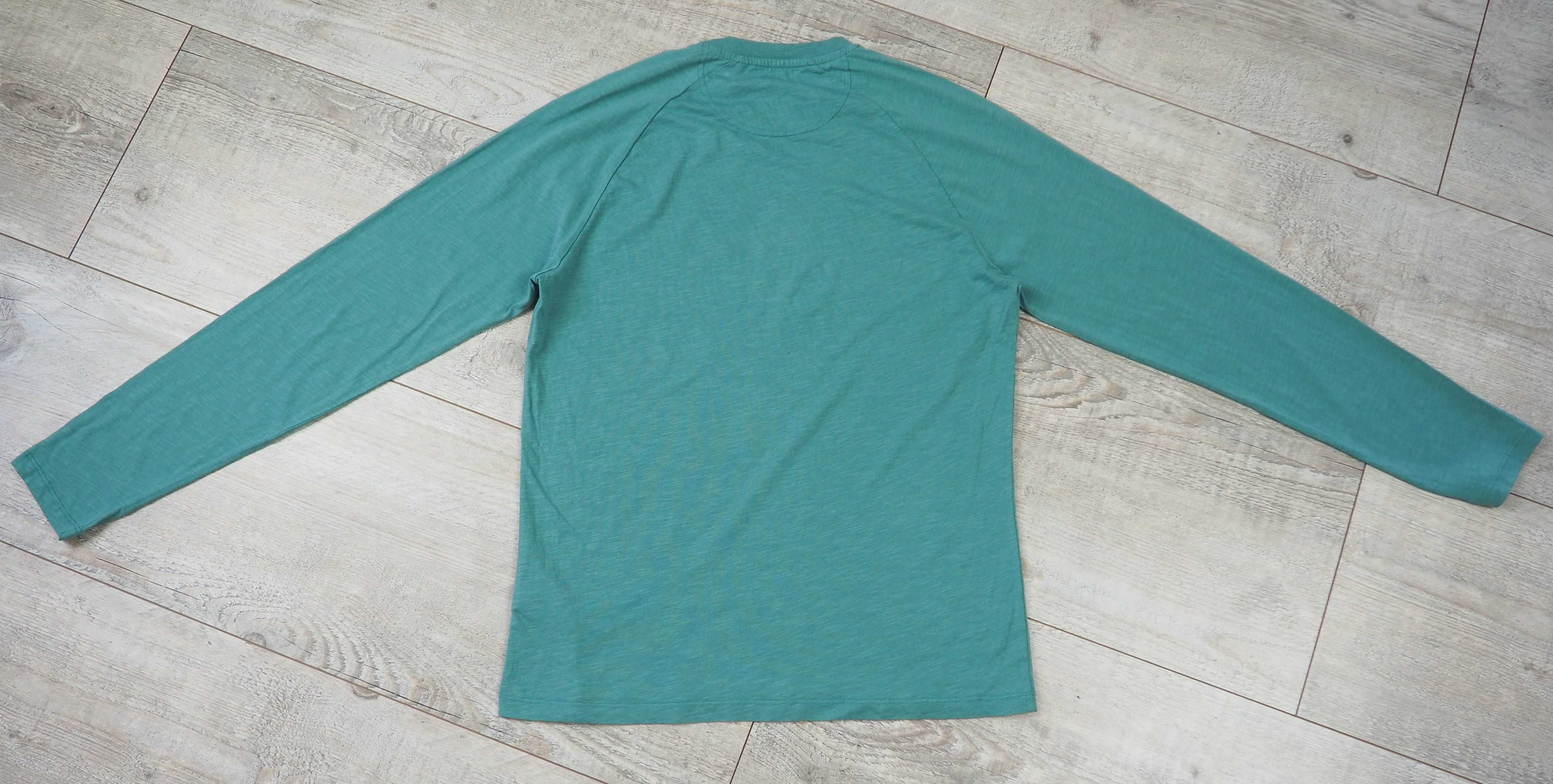 BARBOUR_INTERNATIONAL_Tanner Tee Dusty Teal_bluzka z długim rękawem_S