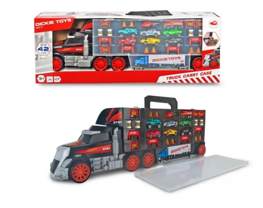 Детская игрушка трейлер для перевозки машин длина 62 см