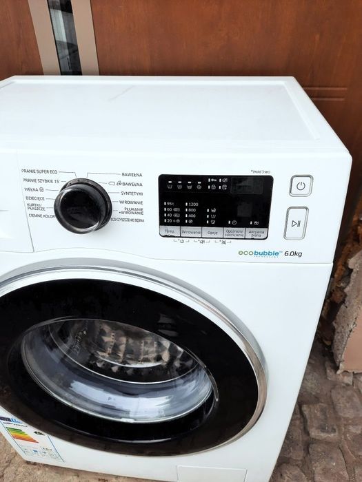 Пральна машина Samsung EcoBubble 6 кг вузька. Європа