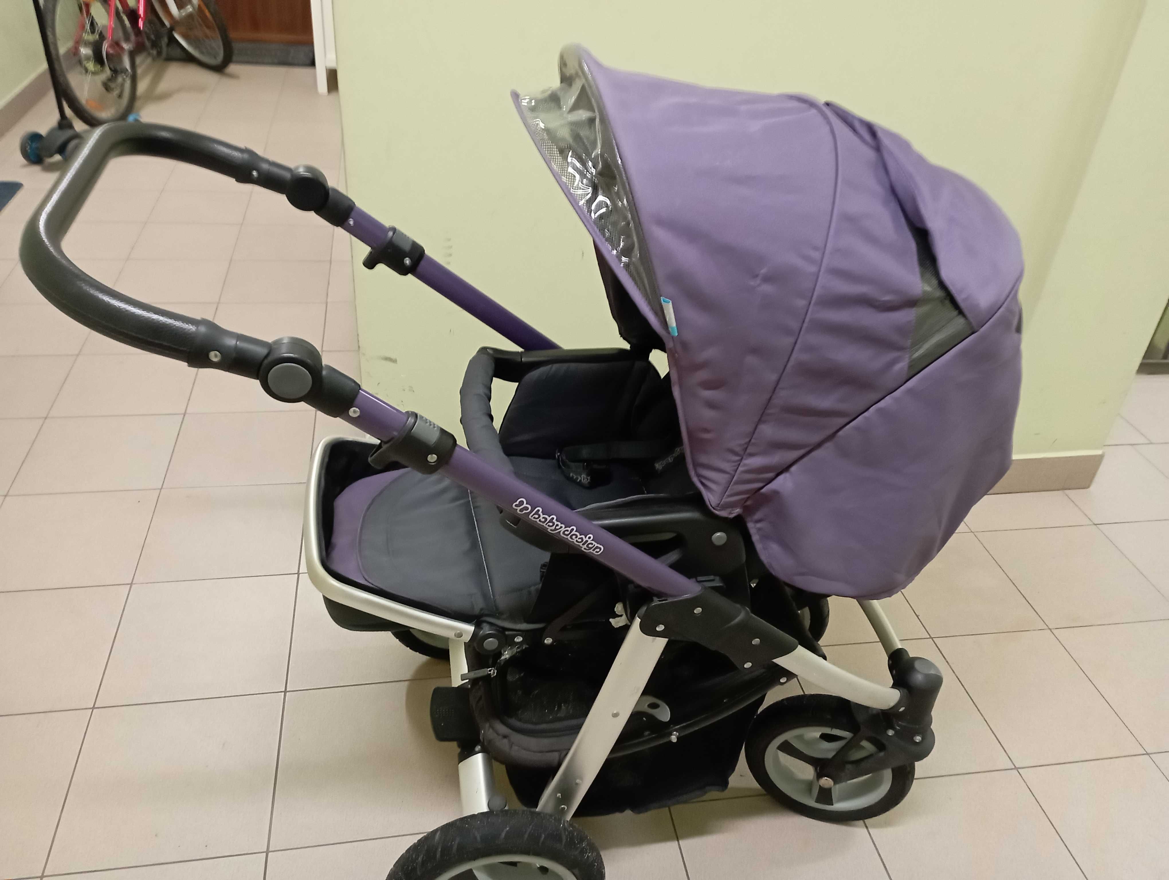 Wózek  Baby Design 2 w 1 gondola plus spacerówka, zakupiony w smyku