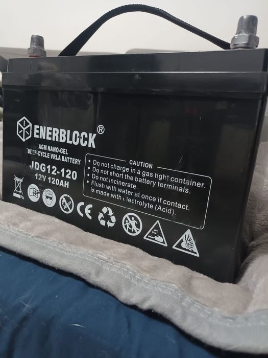 Akumulator Enerblock JDG AGM-Gel Hybrid 12V 120Ah