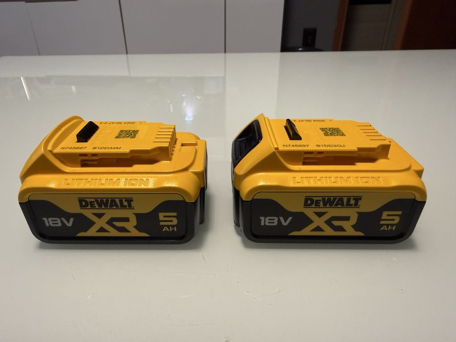 Zestaw 2x Baterie DCB 184 Dewalt 18v 5ah zestaw 2x