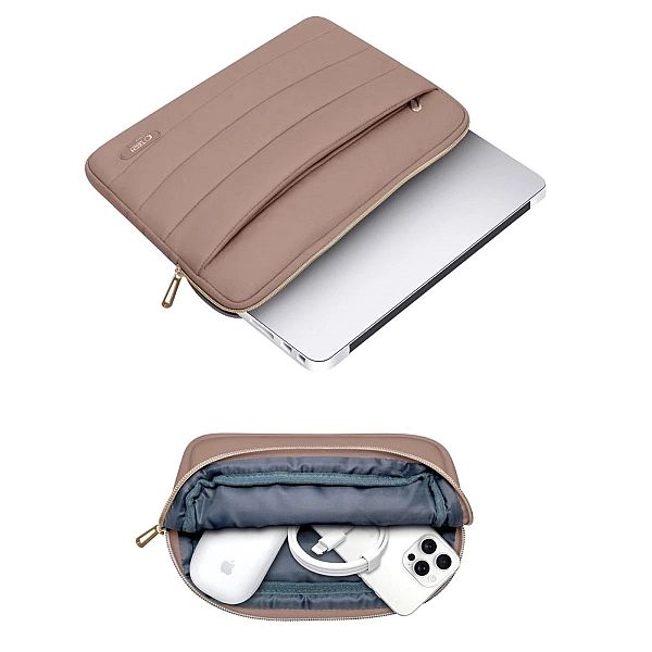 Torba na laptopa 15-16" Tech-Protect Puffy - brązowa
