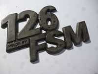 fiat 126p znaczek emblemat plastik