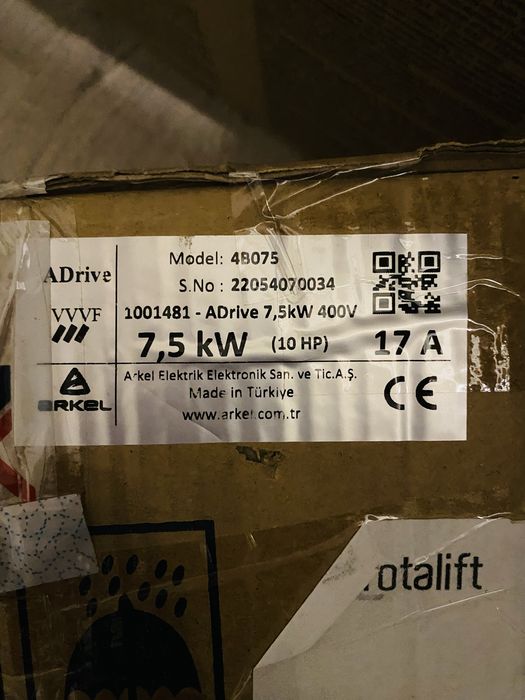 Arkel- falownik Adrive 7,5 kw 400v