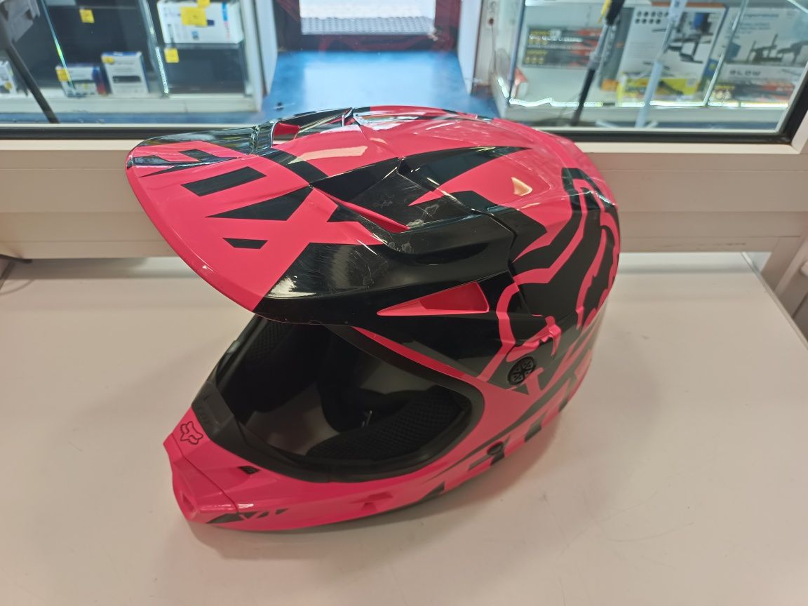 Kask FOX V1 Enduro Cross r. S 55-56 Pink Jak Nowy
