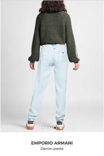 Джинси EMPORIO ARMANI (оригінал) висока талія