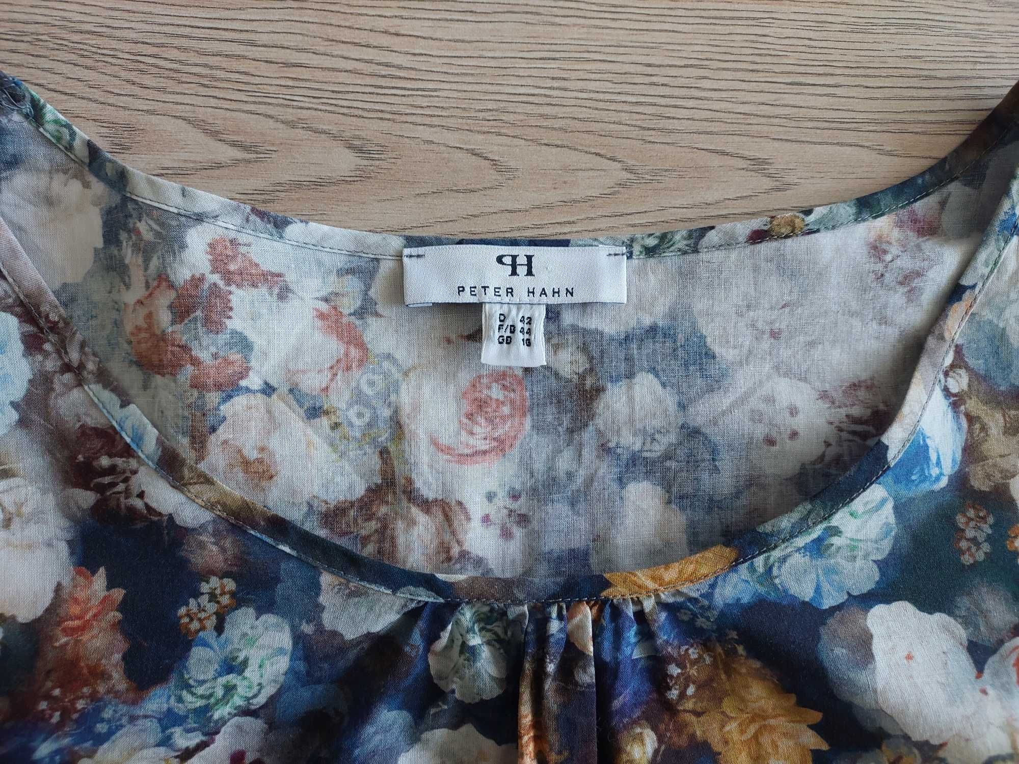42 XL super bluzeczka 100% bawełna Peter Hahn kolorowa piękna