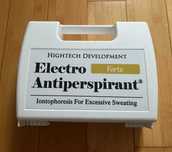 Urządzenie do jonoforezy , electro antiperspirant