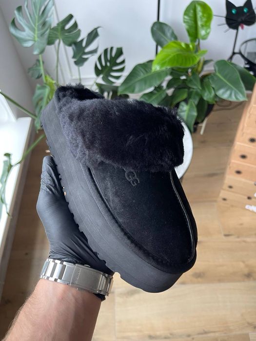 Жіночі UGG Disquette Platform Slippers натуральна замша та хутро
