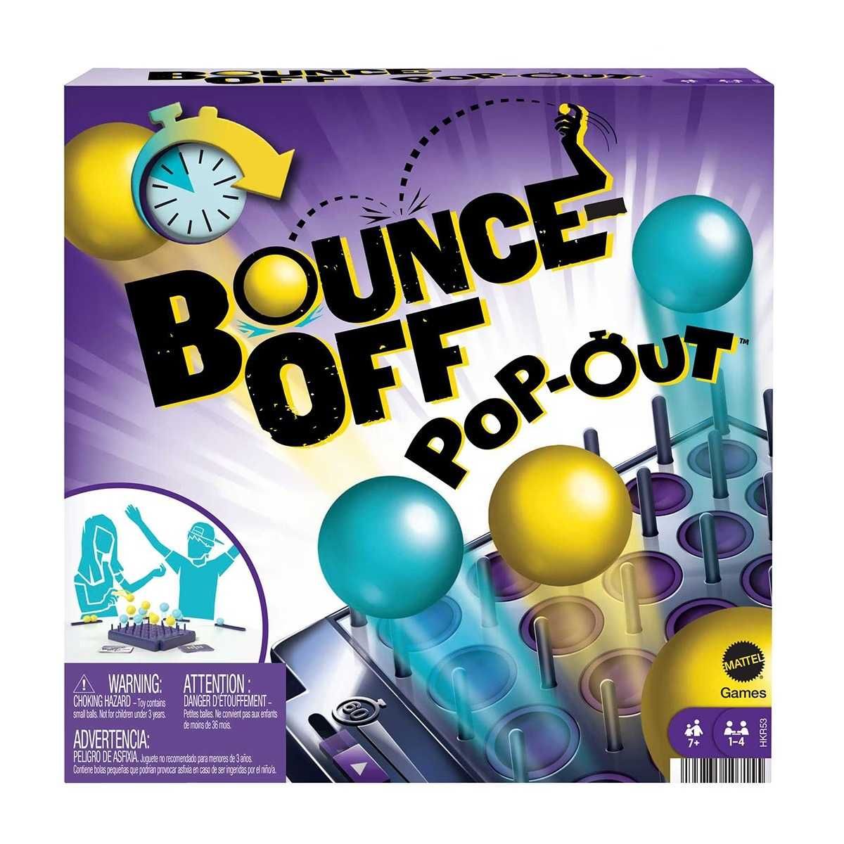 Jogo BOUNCE-OFF POP-OUT - Mattel Games - NOVO (+7 anos)