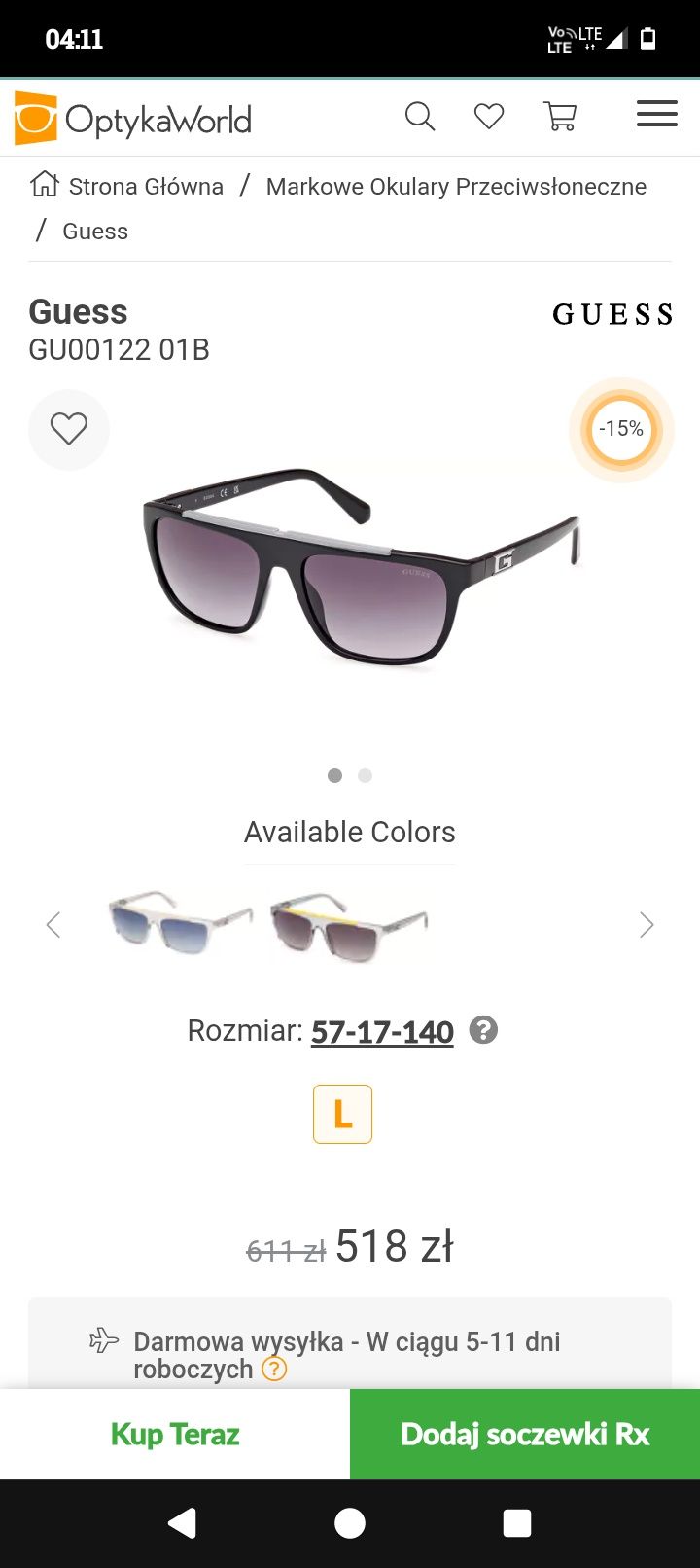 Nowe okulary Lacoste i GUESS
