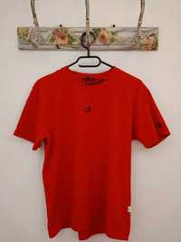 Męski t-shirt czerwony CK koszulka bluzka Calvin Klein