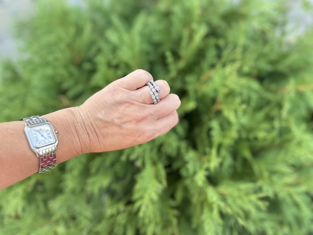 Золота каблучка з діамантами під бренд Bvlgari Serpenti,змія,18.2 роз