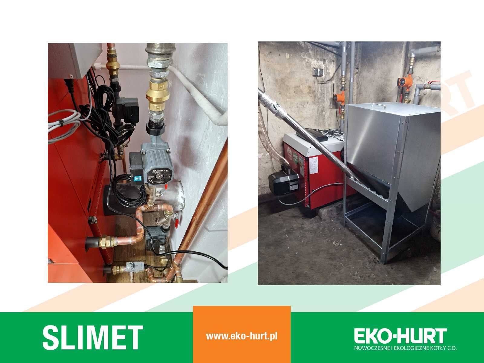 Kocioł SLIMET na pellet o mocy 28 kW z certyfikatem ECODESIGN 5 klasa