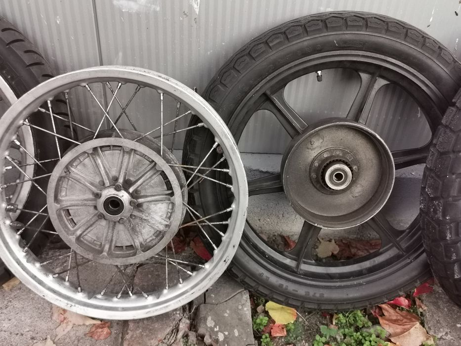 Koła szprychowe, aluminiowe śnieżynki, bęben, tarcza BMW r75 r80 r100