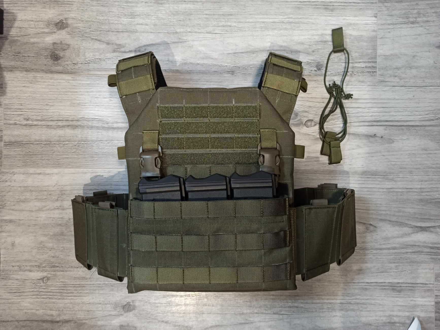 Kamizelka Taktyczna Plate Carrier Ranger green Sapi M Elastyczne Boki