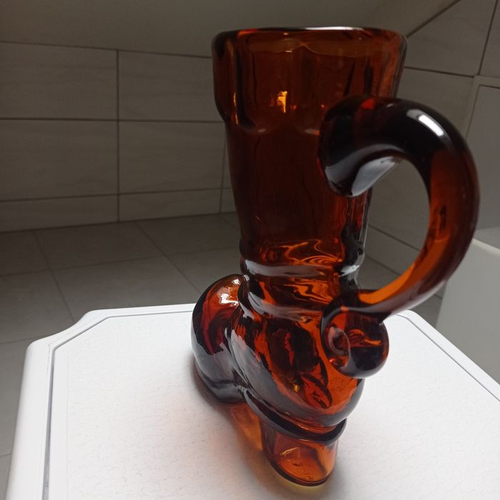 Wazon szklany butz PRL