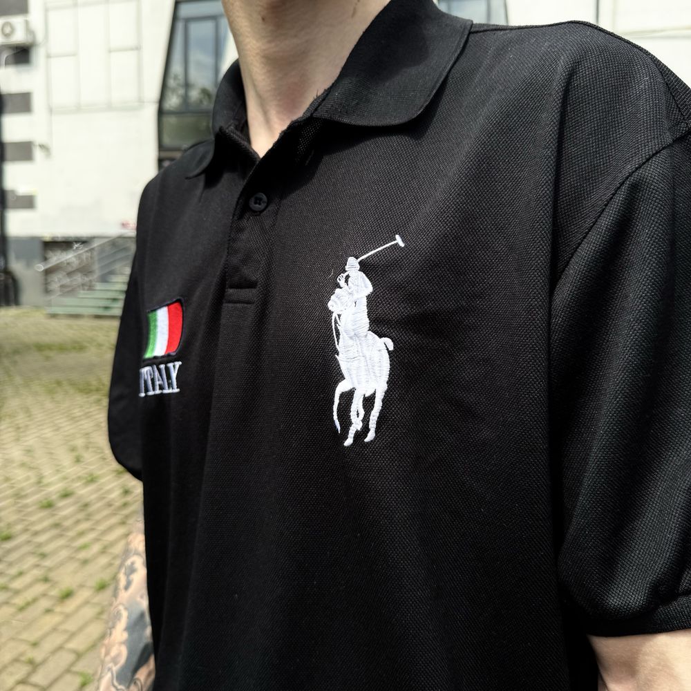 Оригінальна вінтажна футболка polo ralph lauren italia