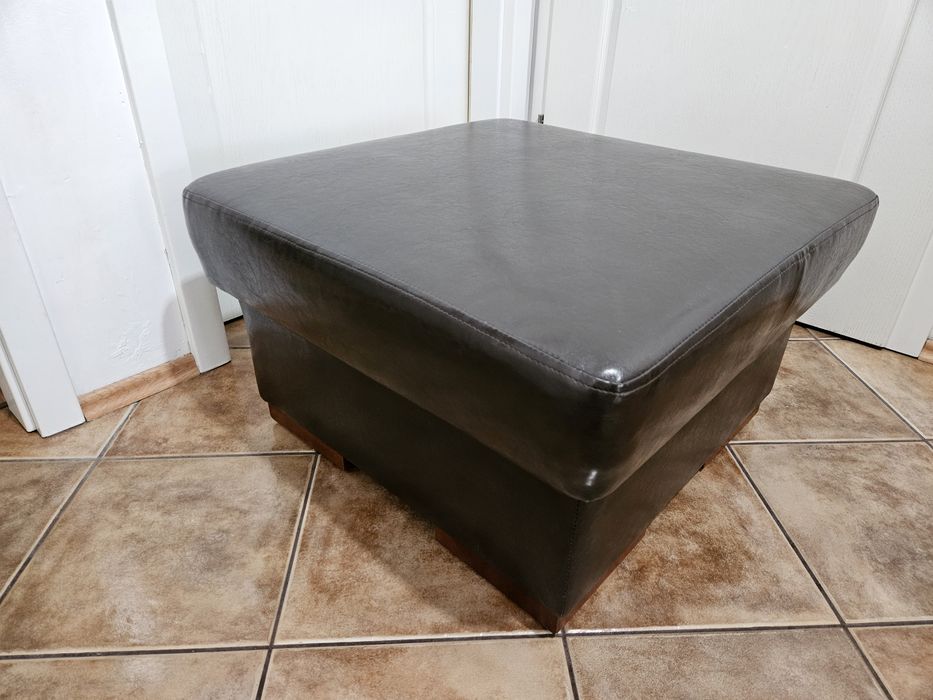 Pufa ekoskóra brazowa