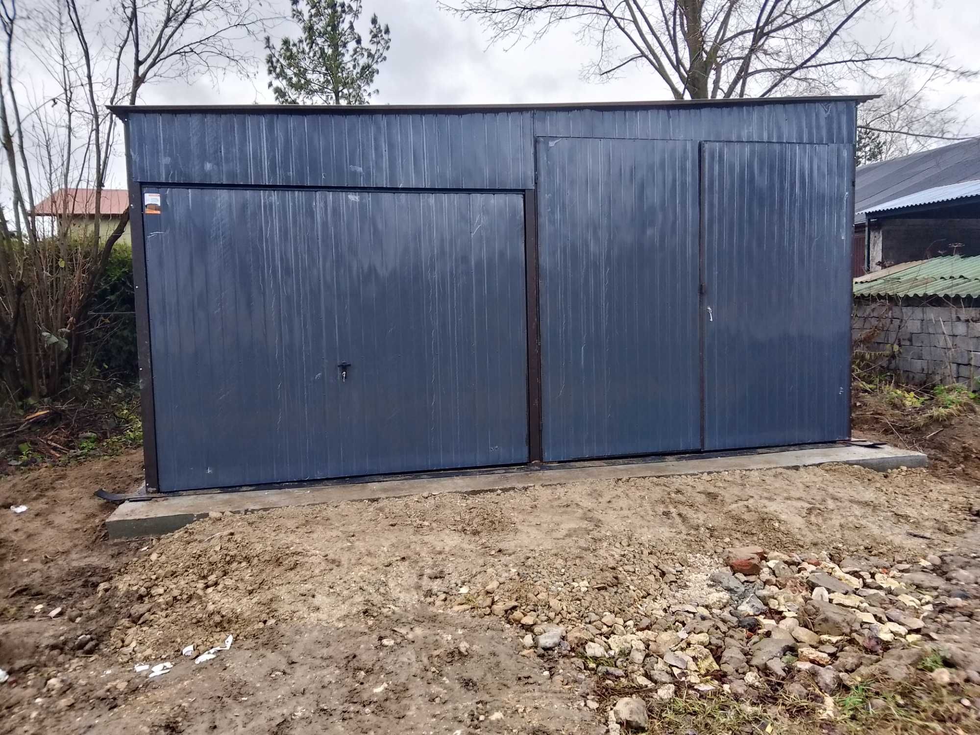 Garaż blaszany blaszak 6x6