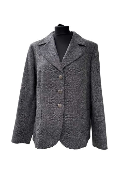 Marynarka wełniana Marina Rinaldi damska oversize r. L