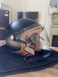 Мотошолом Nexx SX60 Jazzy Matte Black Tan Helmet