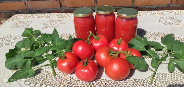 Sok z pomidorów malinowych 100%!