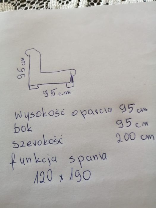 Skórzana kanapa z funkcją spania