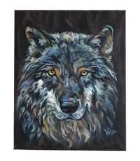 Obraz olejny na płótnie 40x50 wilk zwierzę
