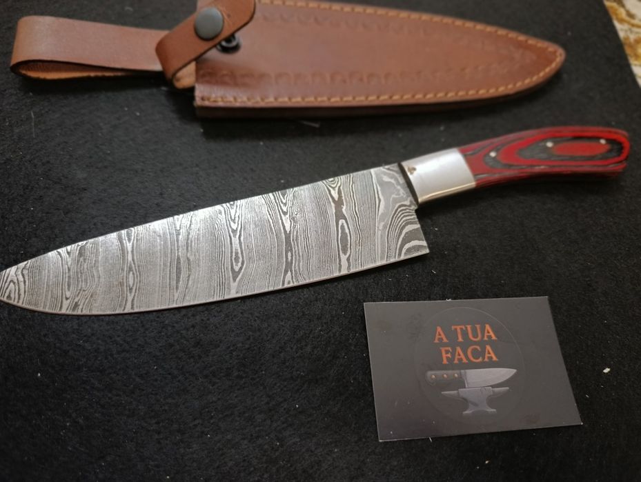 Faca de chefe artesanal