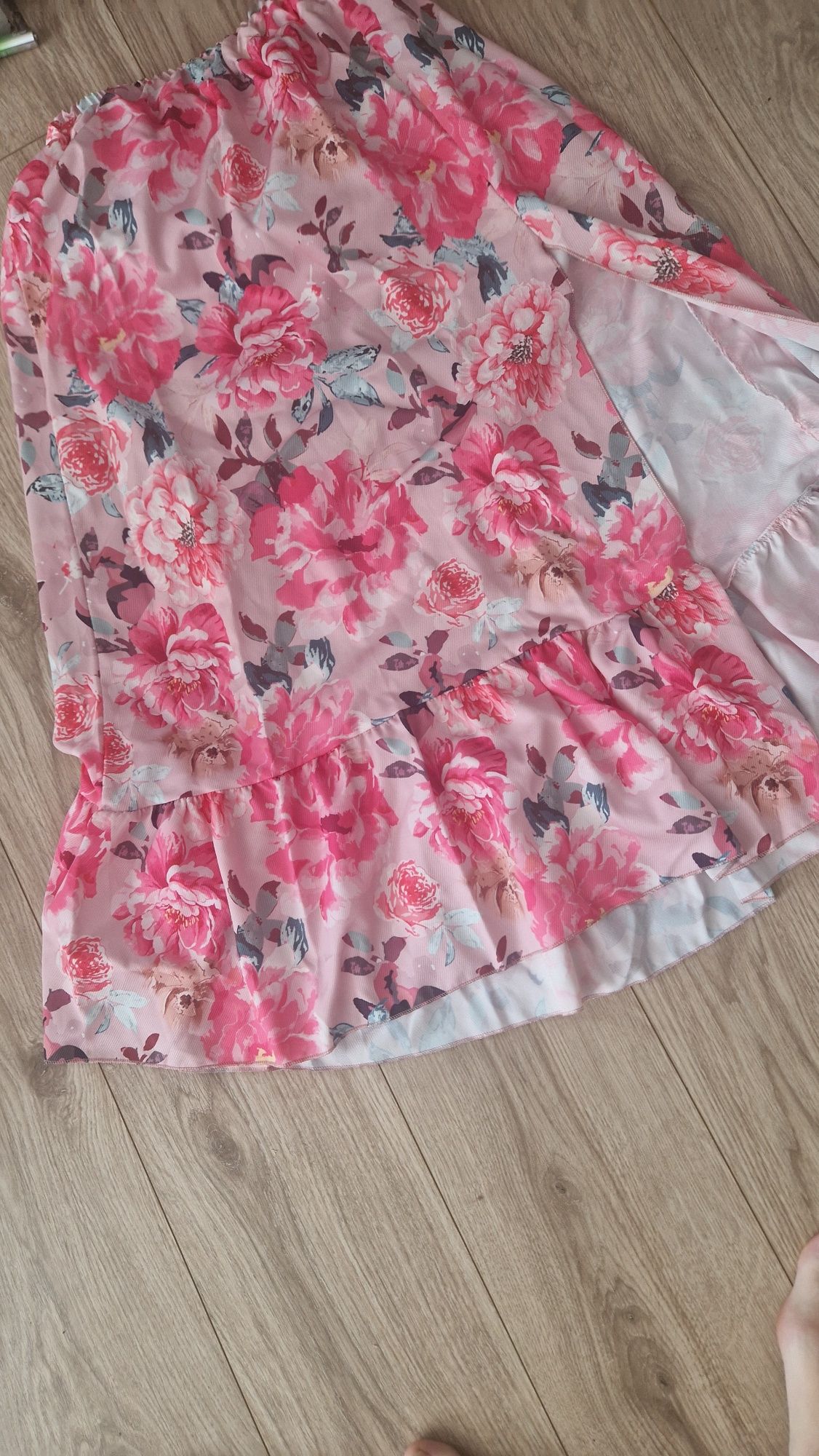 Dluga spódnica z rozcieciem włoska xs-xl