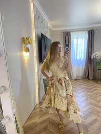 Платье сарафан кружеви миди зимерман zimmermann