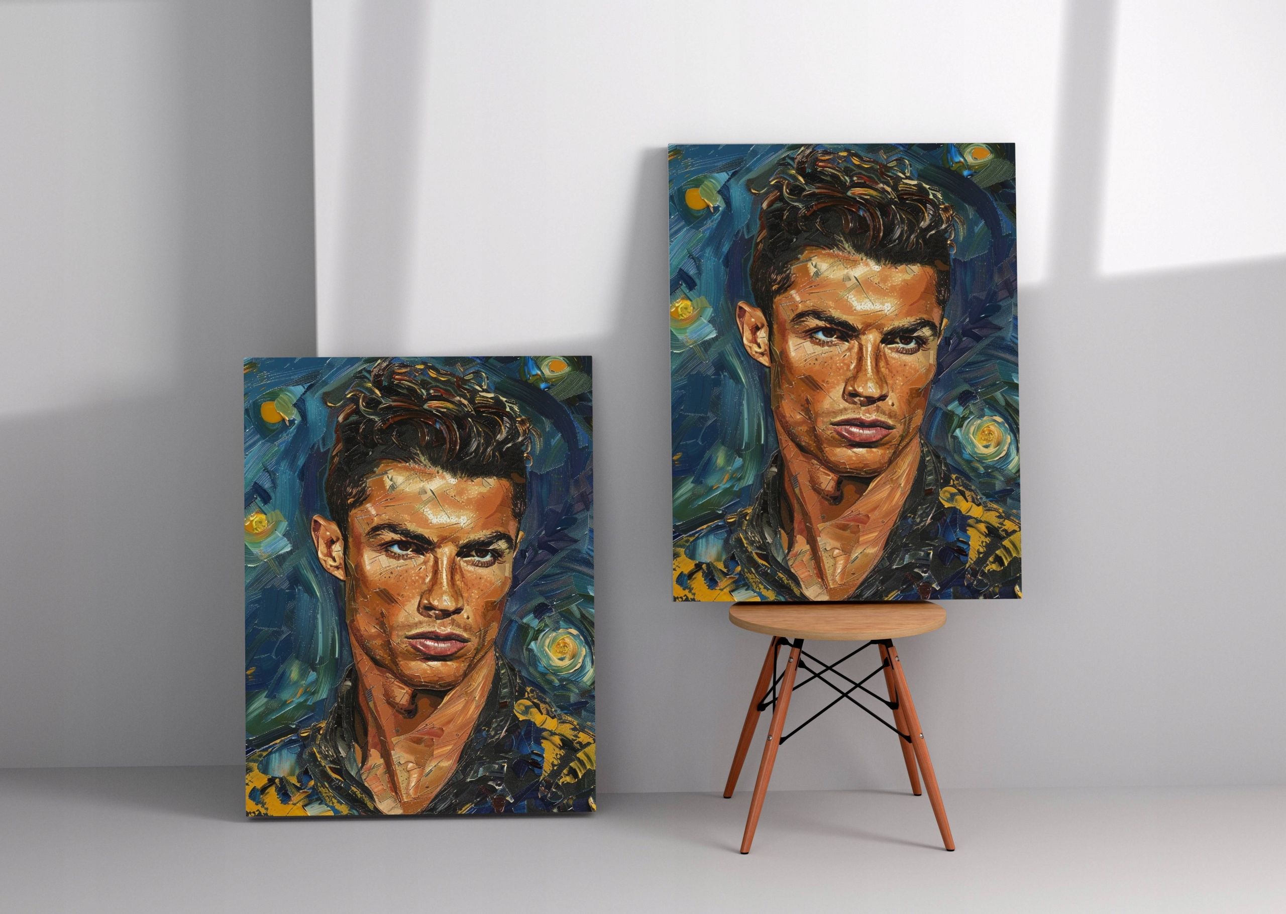 Obraz na płótnie CR7 Cristiano Ronaldo 90x120 cm - nowoczesny styl