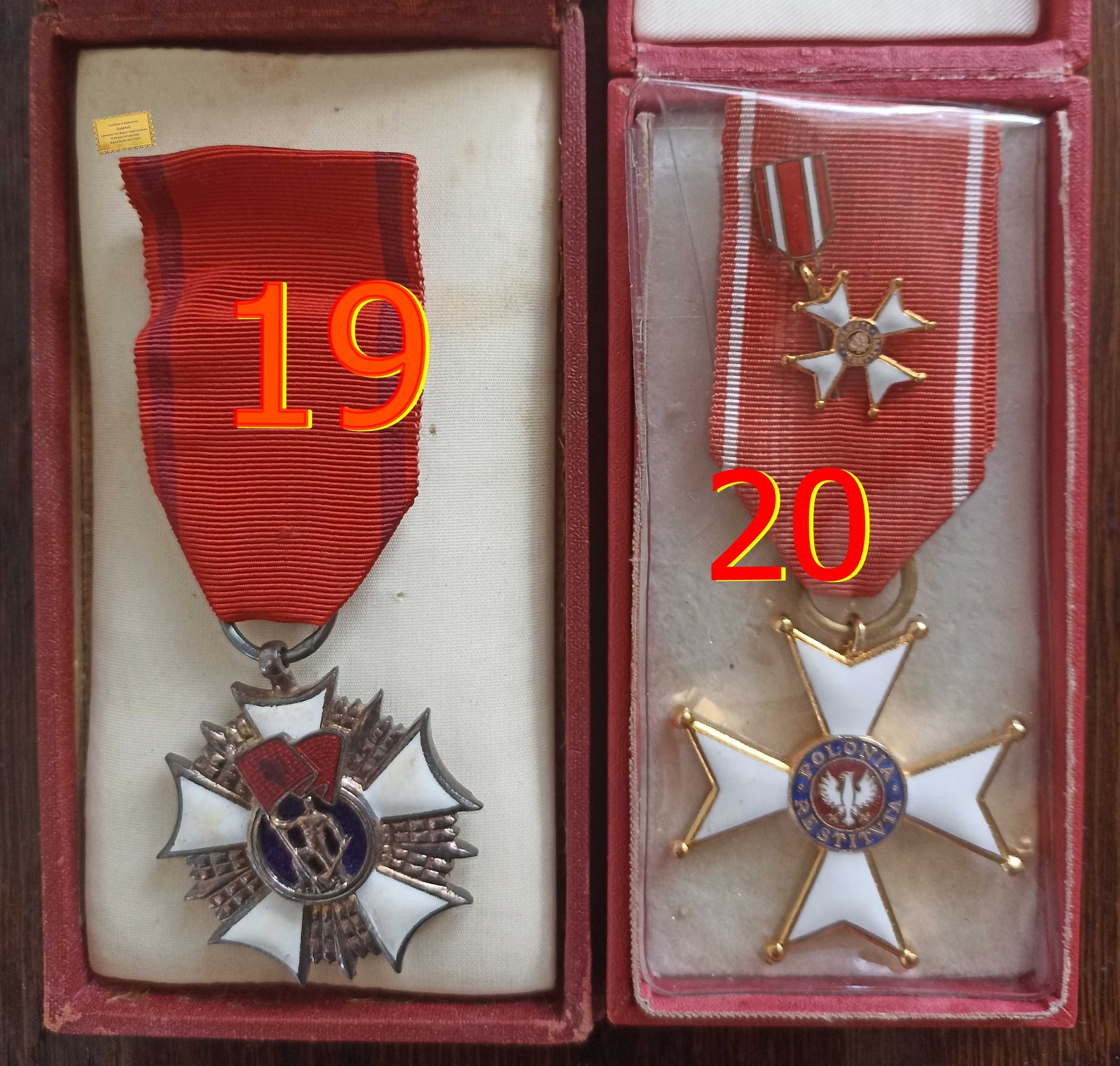 Medal Order Sztandaru Pracy Polonia Restituta Odznaczenie Krzyż Zasług