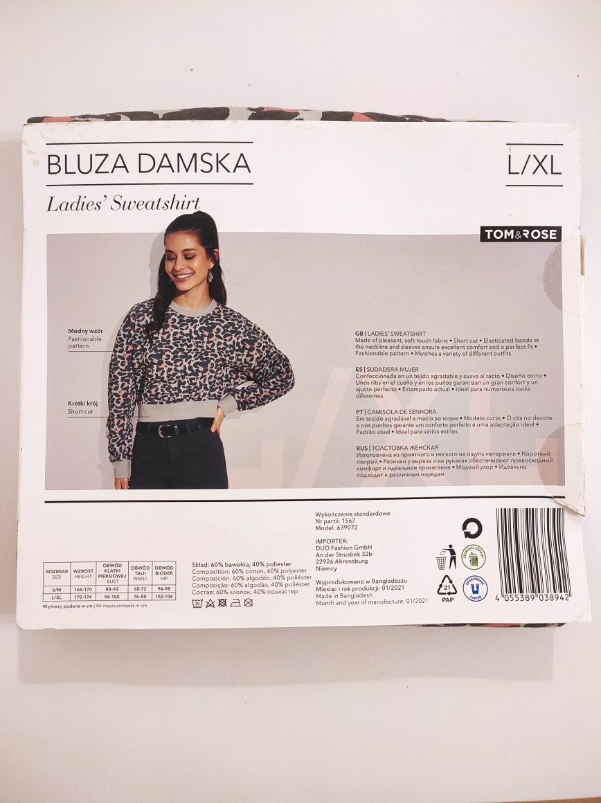 Damska bluza z nadrukiem L/XL