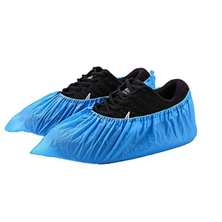 136 peças Cobre sapatos com elástico / Toucas/Batas descartá