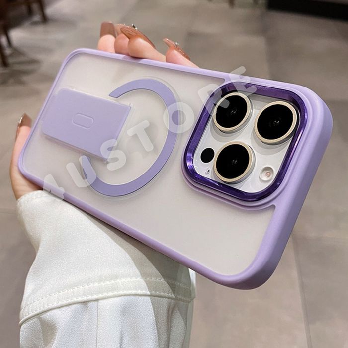 Чехол Stand Magsafe на iPhone 16 Pro Max матовий чохол з підставкою