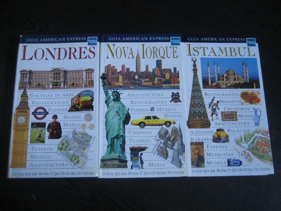 Guias American Express, Livros Einstein, Darwin, Antonioni, etc