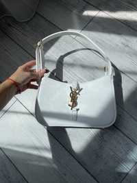 Женская сумка клатч Yves Saint Laurent Hobo White (белая)