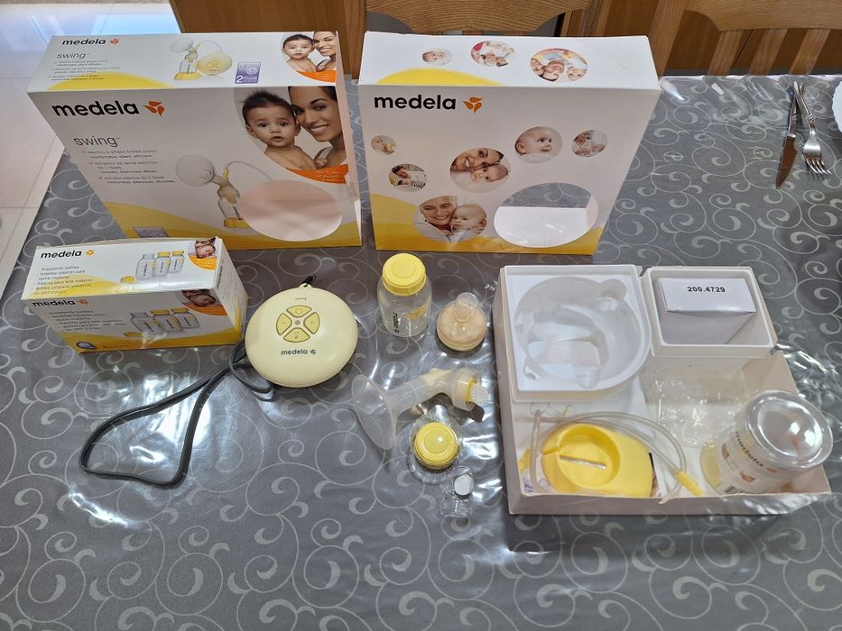Bomba Tira Leite Medela Swing + 3 frascos