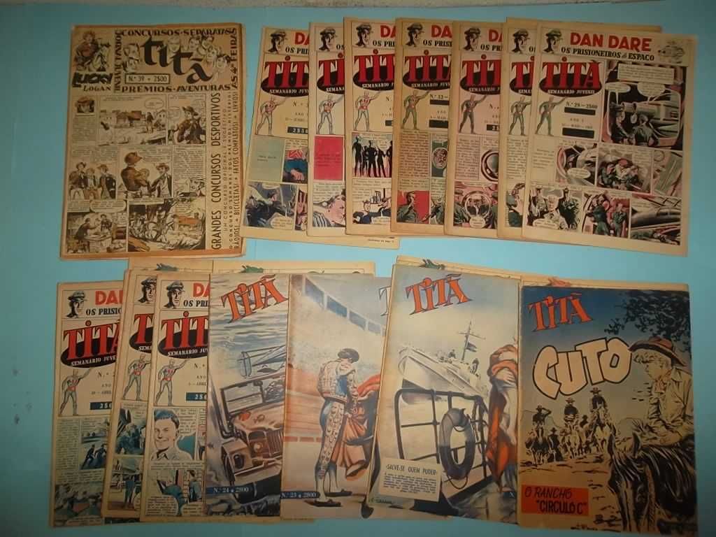 Titã (1954) - Lote de revistas com separatas e suplementos "Leão"