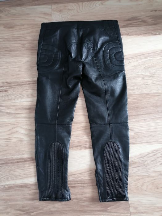 Spodnie skórzane H&M Moschino rozm. 36