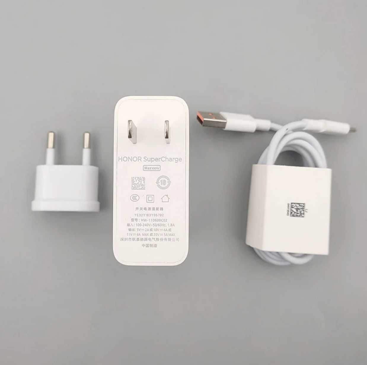 Honor 100W Supercharge оригінальний зарядний пристрій зарядка Usb C