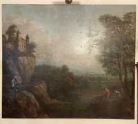 Pejzaż romantyczny - obraz olejny 160 x 185 cm