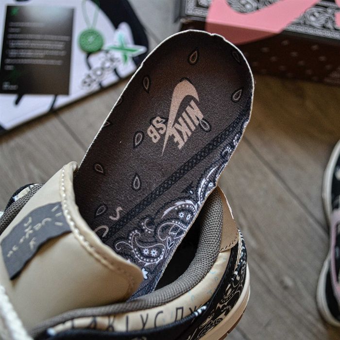 Мужские кроссовки Travis Scott x Nike SB Dunk Low 'Cactus Jack' 40-45