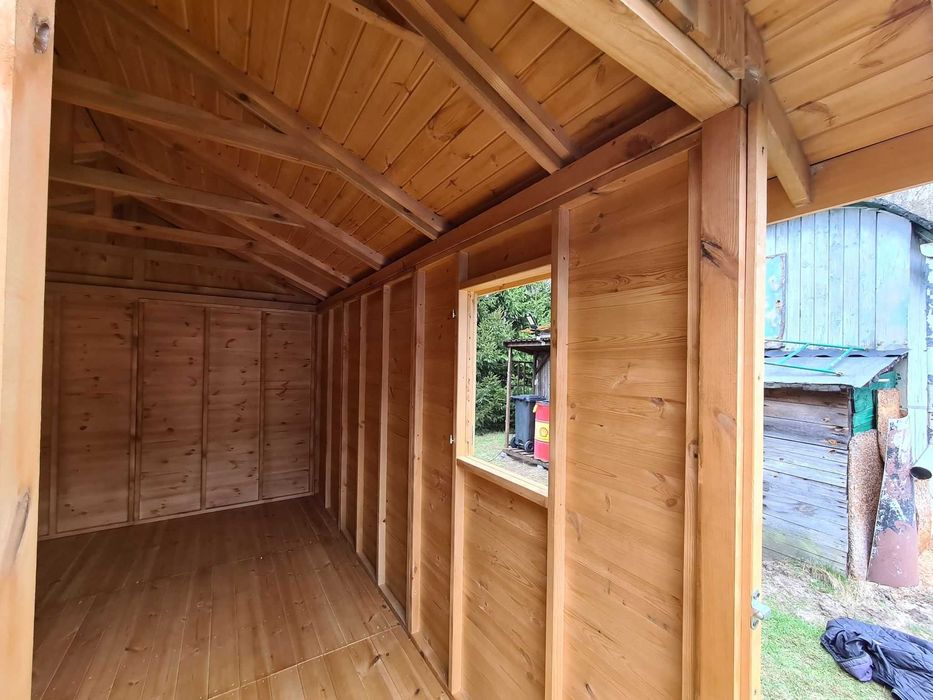 Domek drewniany narzędziowy 3x3m z transportem