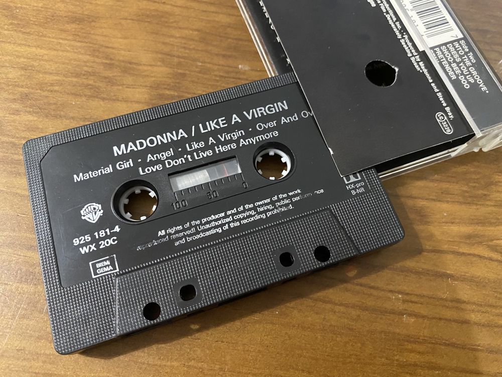 Cassete Madonna Like a Virgin
