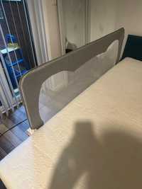 Lionelo eva bramka na łóżko szara